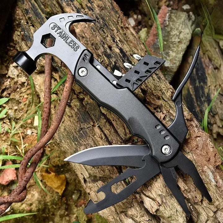 Multifunction Hammer 7-in-1 | Portable for Travel | Seven Features | FixForge