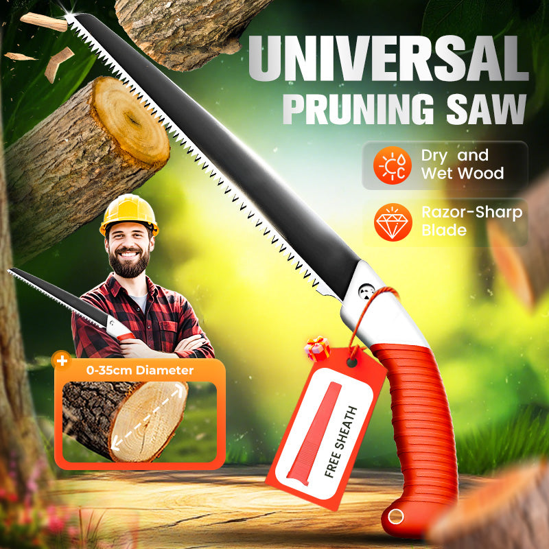 Universal Pruning Saw | Sharp Pull-Cut Blade | Includes Protective Sheath | BranchMaster