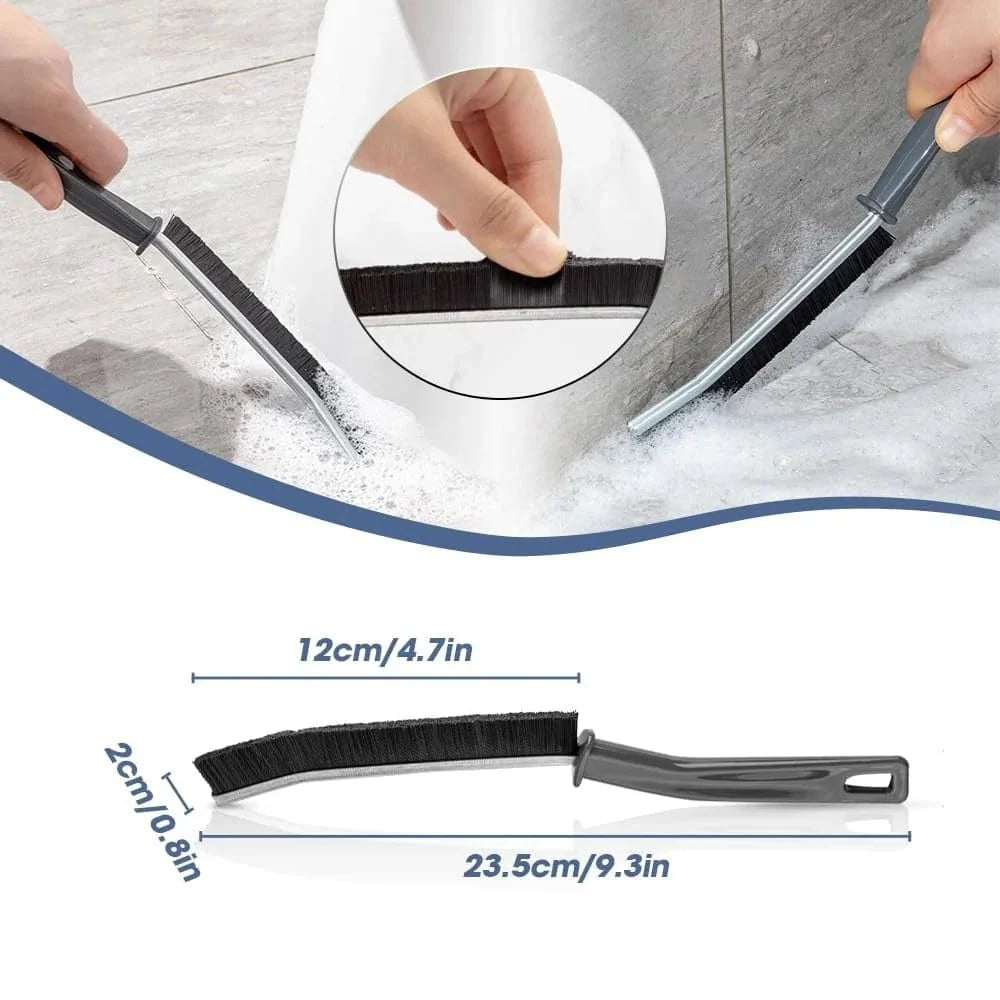 Grout Cleaning Brush with Hard Bristles | Bathroom & Kitchen Tiles | Ergonomic Grip | GroutForce