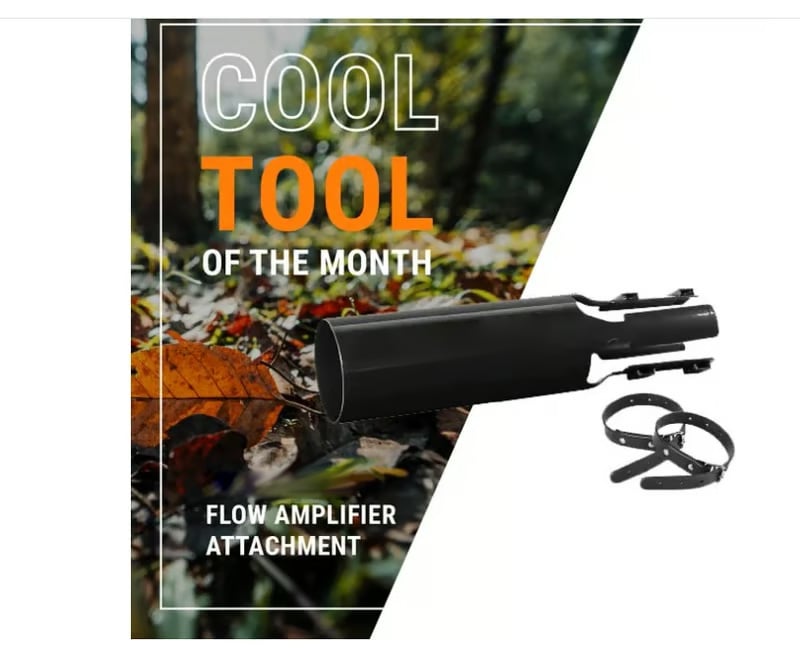 Leaf Blower Air Amplifier Attachment | Airflow Enhancer | Tool-Free Rapid Mount | AirJetPro