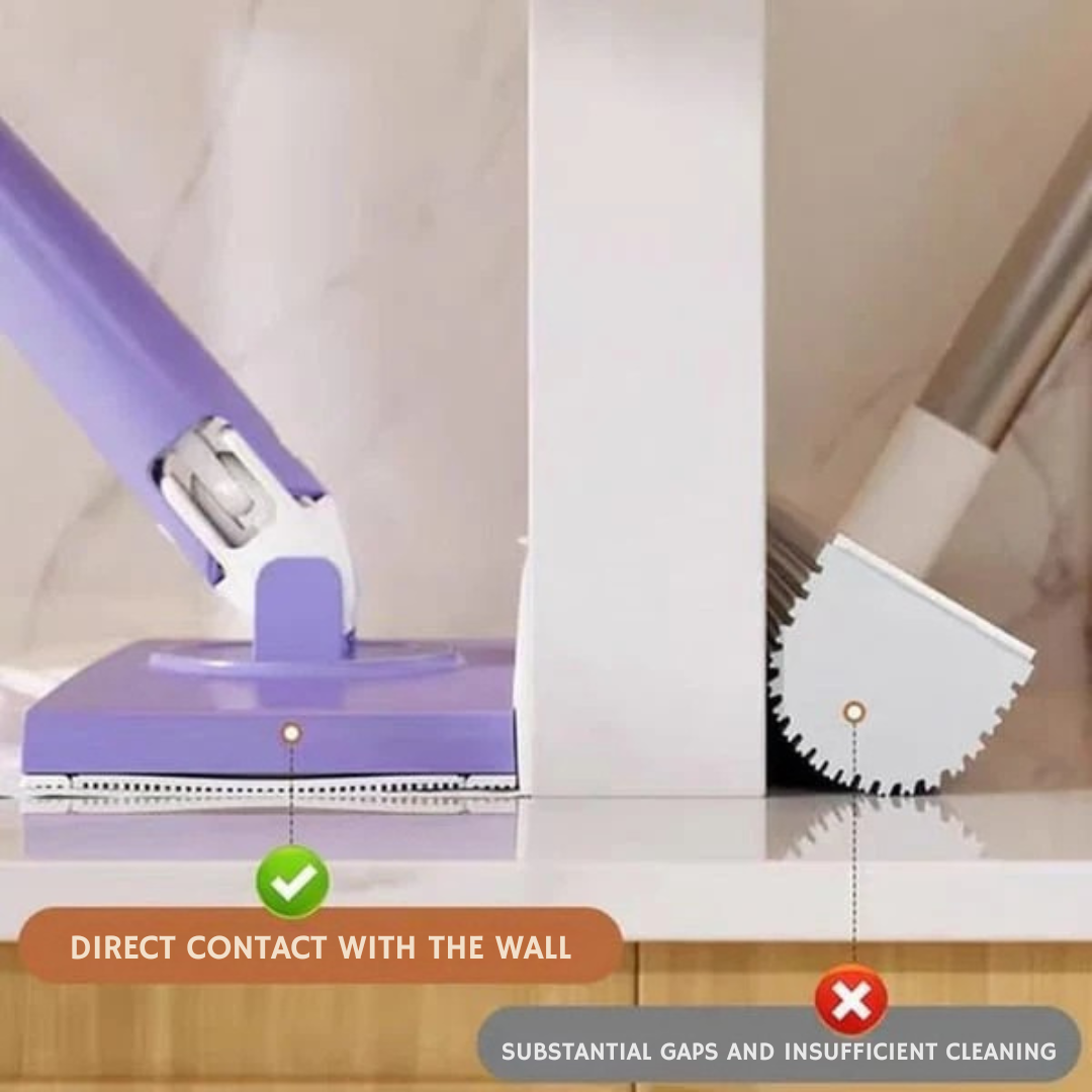Floor Cleaner | Flat Mop with 360° Rotating Head | Touch-Free Pad Swap | MopMate