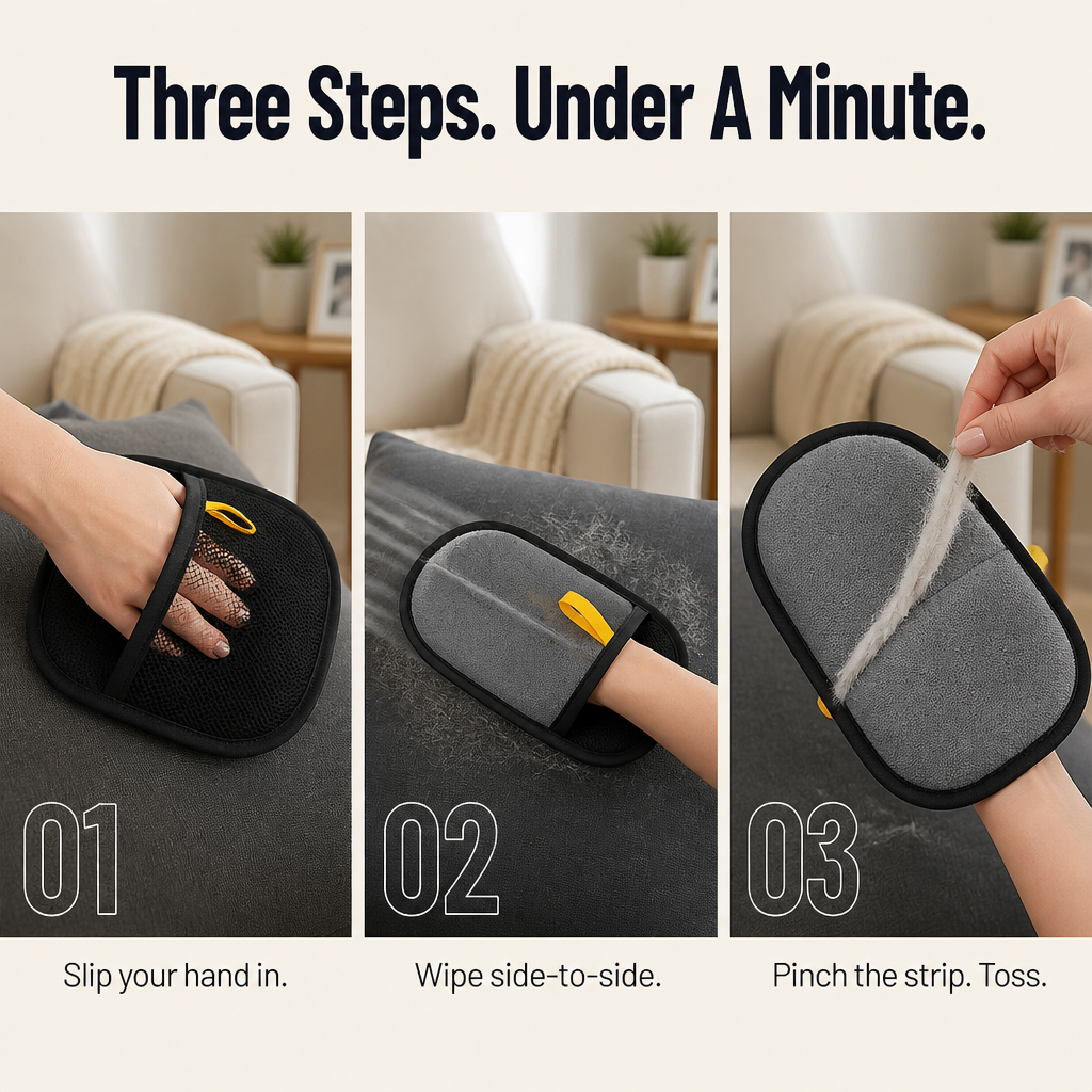 ComfortGlide™ Fur Glove — Effortless Fur-Free Surfaces That Save Time and Sanity