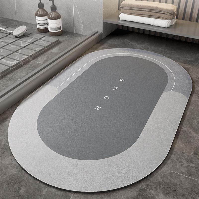 Quick-Drying Bath Mat | Ultra Absorbent Microfiber | Slip-Resistant | Aquasoft