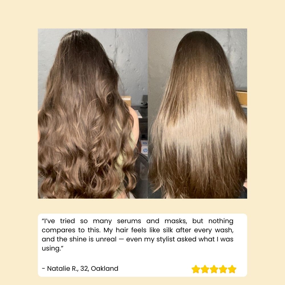 LustreRise™ Hair Elixir — Instantly Unleash Silky, Show-Stopping Shine and Strength