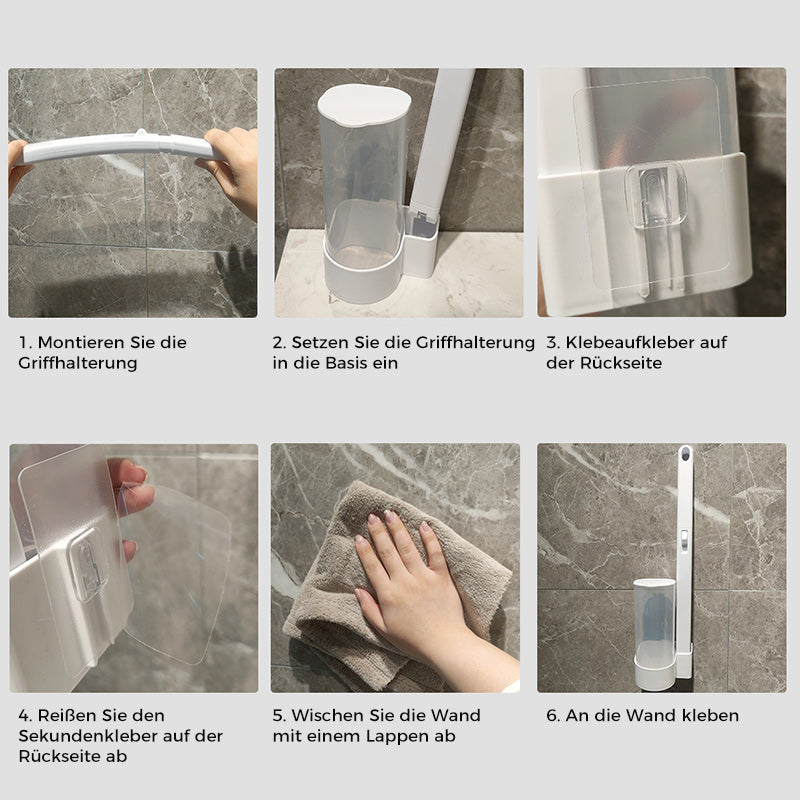Disposable Toilet Brush | Antibacterial | Sanitary Sponge Heads | CleanClick