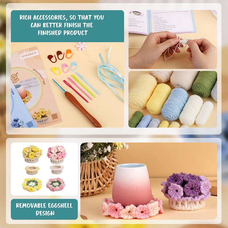 BlossomWave™ — Craft Cozy Floral Coasters That Spark Joy and Color Every Table