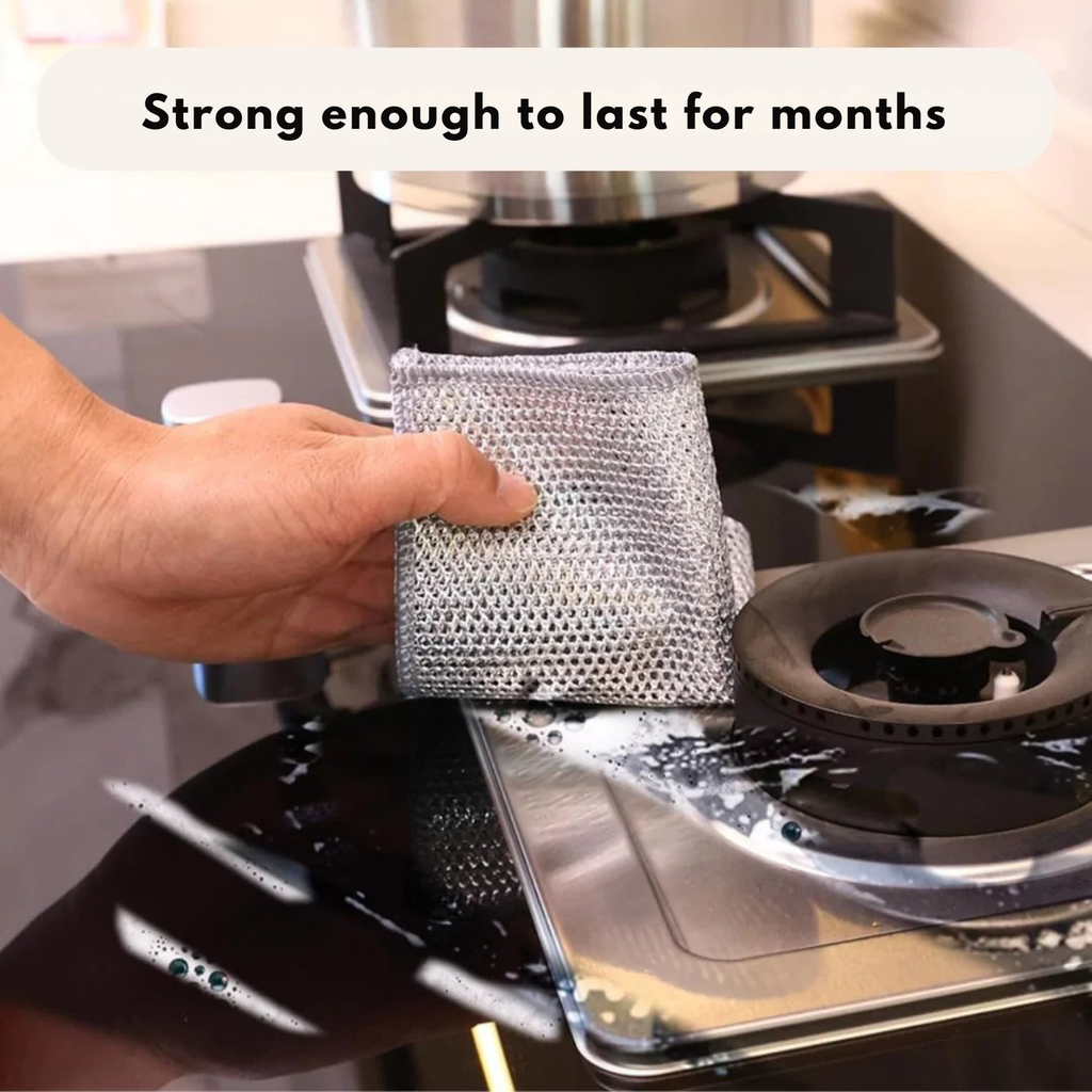 Glissara™ DualClean Cloth — Effortless Shine That Protects and Refreshes Your Kitchen Every Time