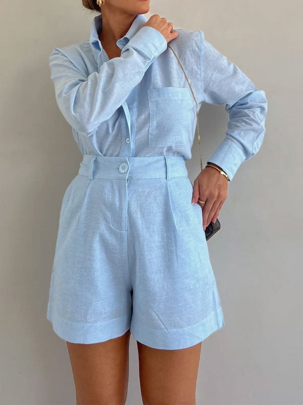 ZephyraFlow™ Linen Set — Breeze Through Summer in Effortless Cool Confidence