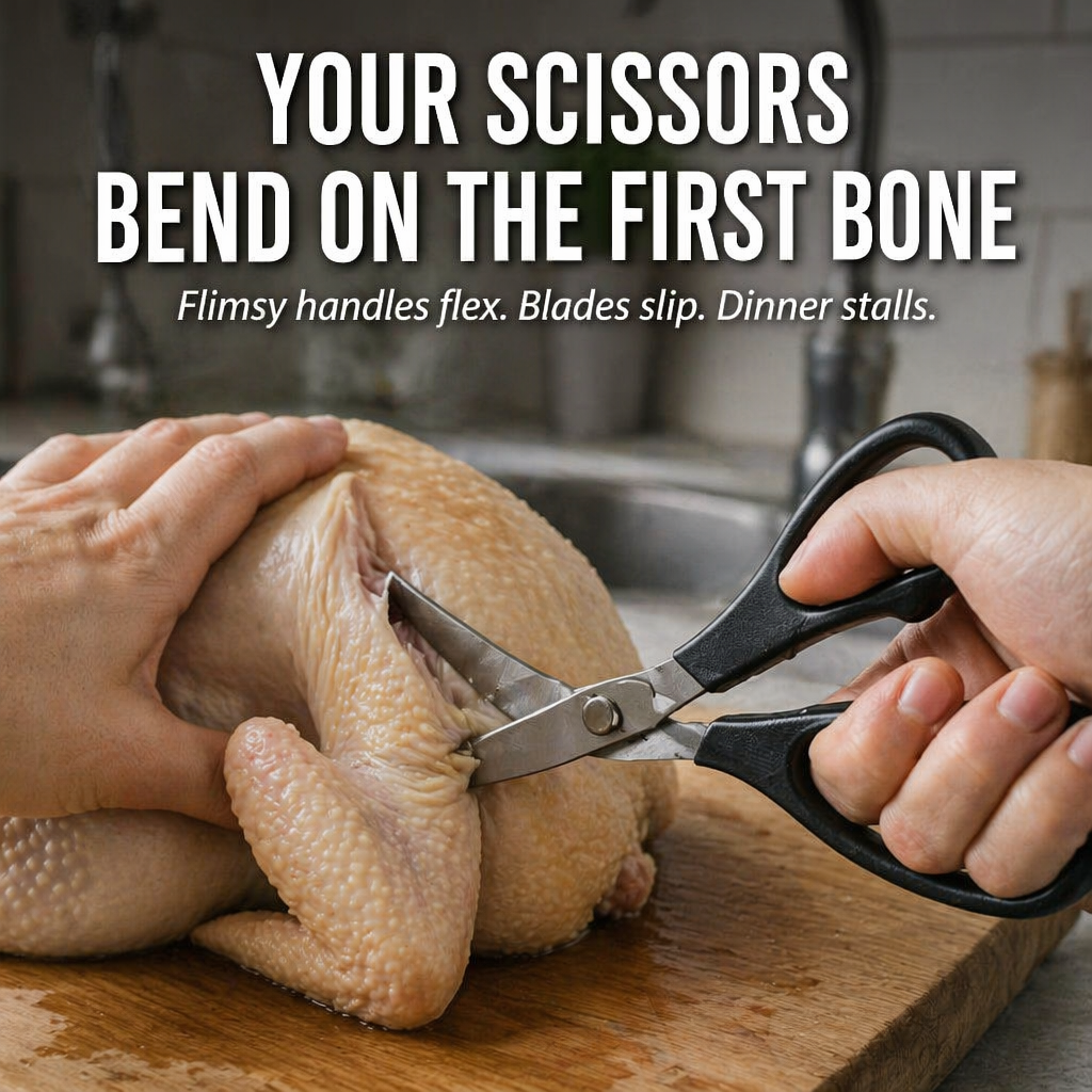 SharpEdgePro™ — Cut Through Chicken Bones, Shells & Herbs in a Single Snap