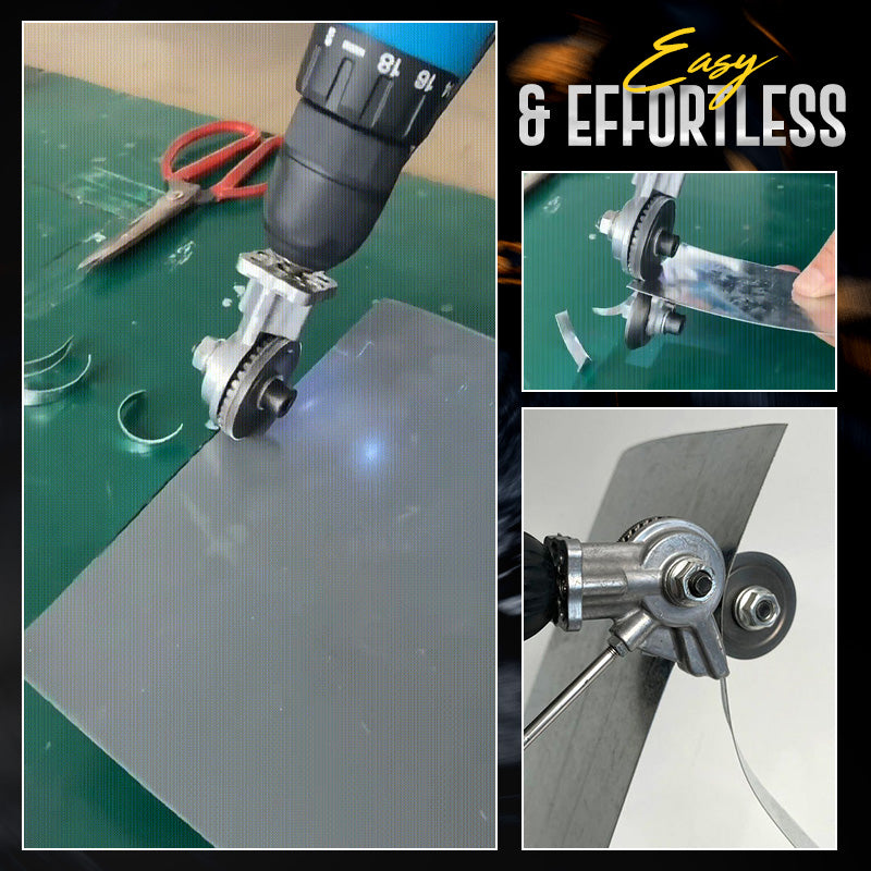 RazorForce™ Drill Plate Cutter — Transform Your Drill, Slice Metal Like a Pro, and Cut Safe Every Time