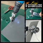 RazorForce™ Drill Plate Cutter — Transform Your Drill, Slice Metal Like a Pro, and Cut Safe Every Time