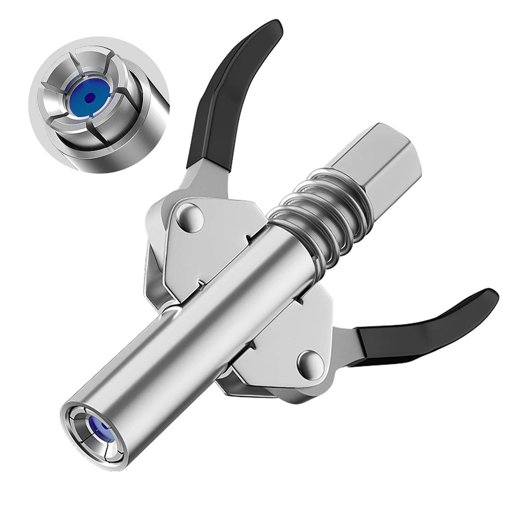 JetGrip™ Coupler — Command Your Grease Job with Speed, Precision, and Zero Mess