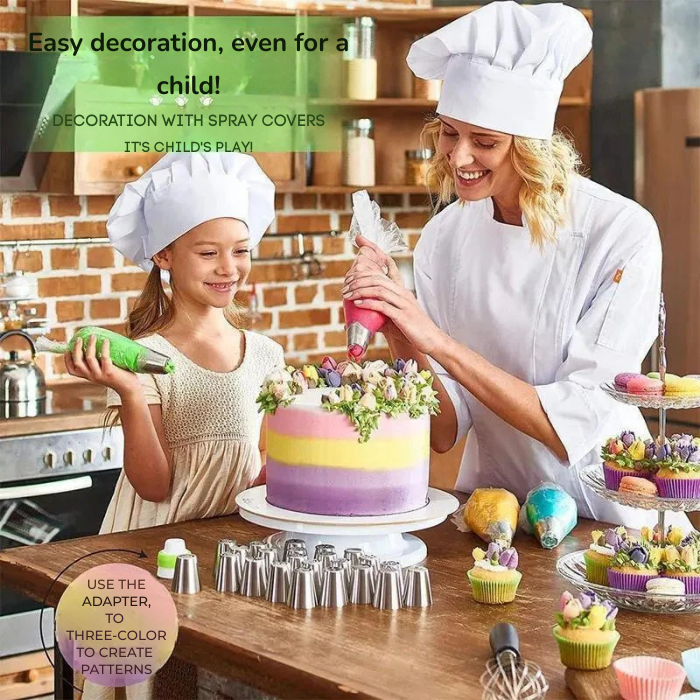 LushPetal™ Tulip Nozzle Set — Unleash Stunning Cakes That Steal Every Spotlight