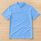 StratoFlex™ – Slim-Fit Performance Tee with Notched Stand Collar