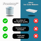 Portable Silicone Ice Cube Maker | Food-Safe Silicone & ABS | Frostcup
