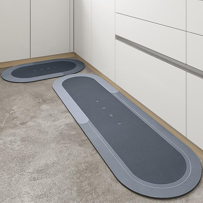 Quick-Drying Bath Mat | Ultra Absorbent Microfiber | Slip-Resistant | Aquasoft