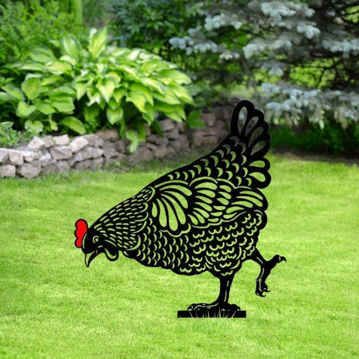 Chicken Garden Decoration | Weather-Resistant | Outdoor Ornament | Henscape