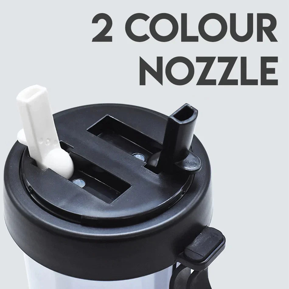 Double Shot Glass with Divider | Enjoy 2 Drinks Simultaneously | Leak-Resistant | Dividro