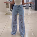 LioraLuxe™ — Steal the Spotlight in Lace-Trimmed Wide-Leg Denim You’ll Truly Wear