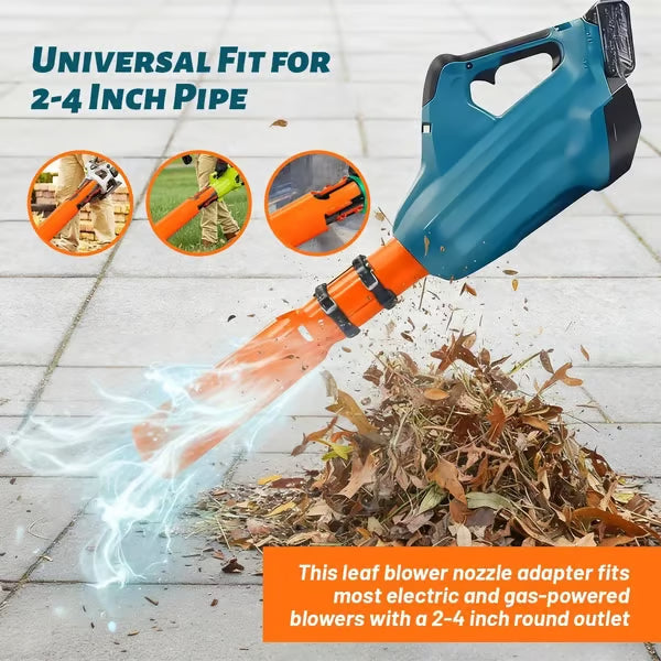 Leaf Blower Air Amplifier Attachment | Airflow Enhancer | Tool-Free Rapid Mount | AirJetPro