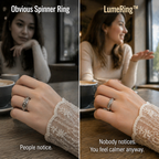 LumeRing™ — Quietly Twist Stress Away with Hidden Sparkling Spinner