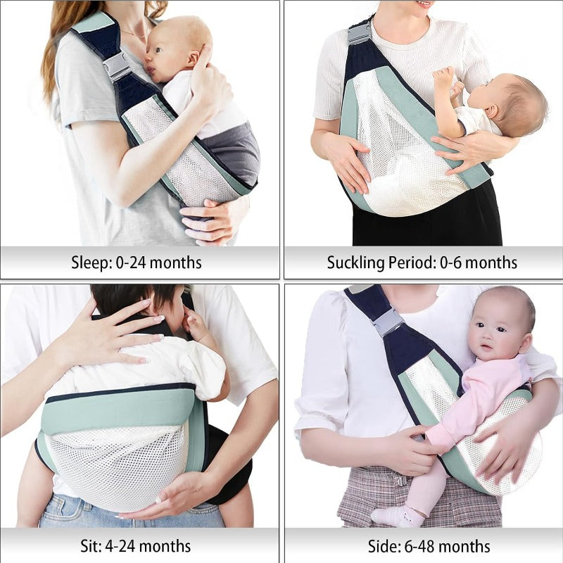 ZephraLuxe™ — Enjoy Effortless, Cool Comfort and Shoulder-Soothing Support Every Step with Your Baby