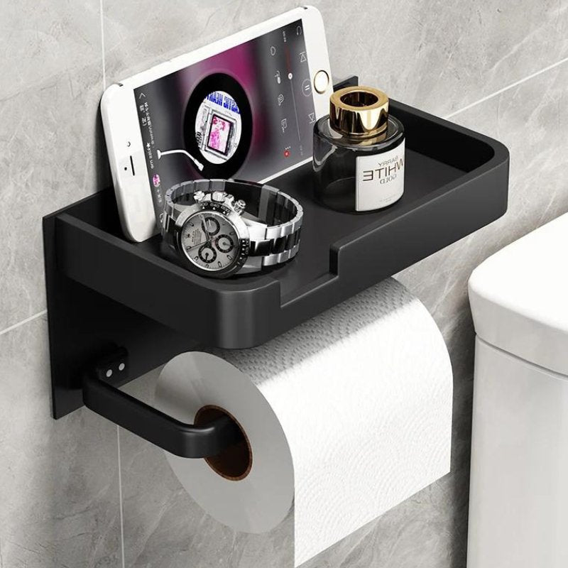 Toilet Paper Holder | Wall-Mounted | Metal Bracket | BathLine