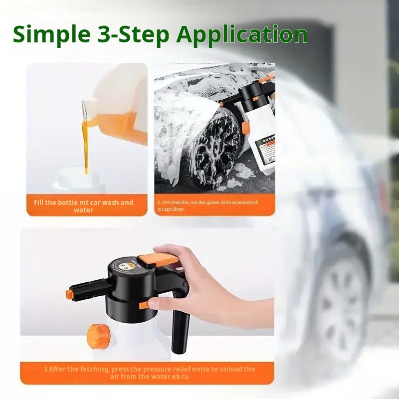 Electric Foam Spray Bottle | Cleaning Foam Adhesive | Adjustable Spray Nozzle | CleanJet