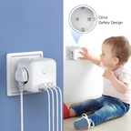 Cube Power Strip | Multiple Outlets | Overload Safeguard with On Off Switch | PowerCube