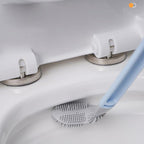 Toilet Brush | Triangle-Shaped Head | Scratchless TPR Scrubbing | Silly