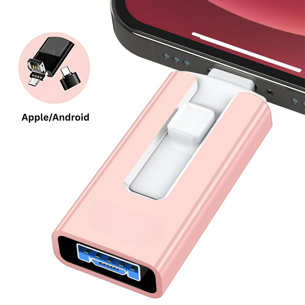 USB Stick | Expanded Storage Capacity | Multi-Port File Transfer | SnapStick