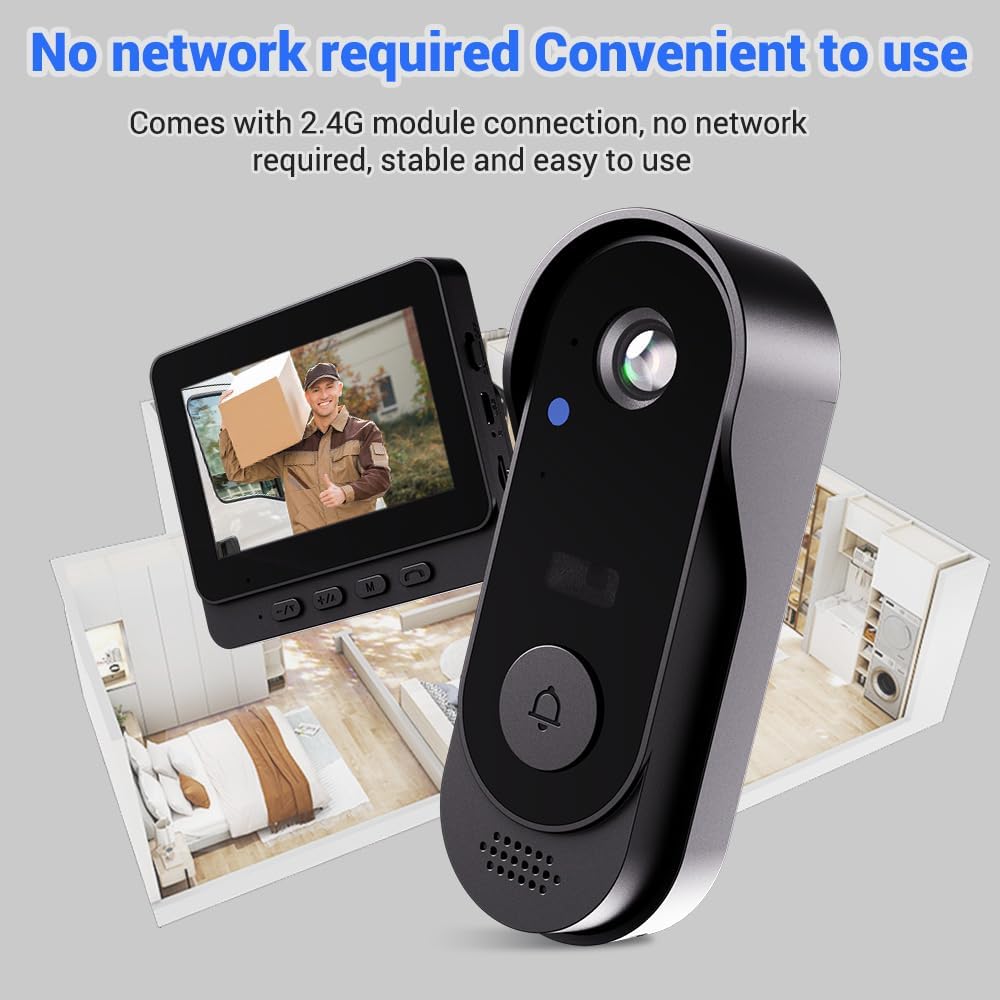 Doorbell with Camera | Two-Way Audio and Live View | Night Vision | RingCam