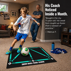 StrideMaster™ — Practice Genuine Match Footwork Right in Your Living Room