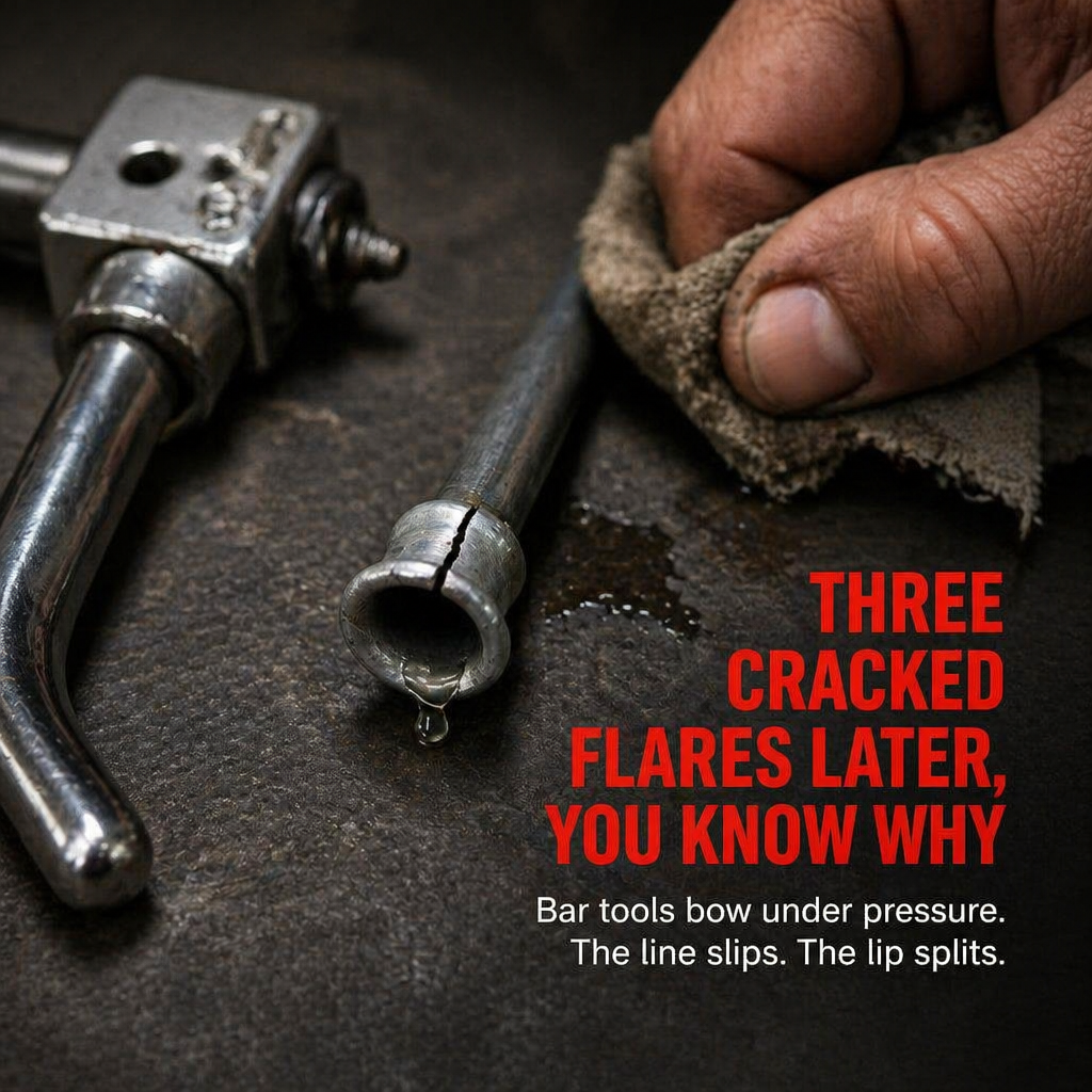 ForgeLine™ Pro — Secure Clean Double Flares Without Splitting a Single Line