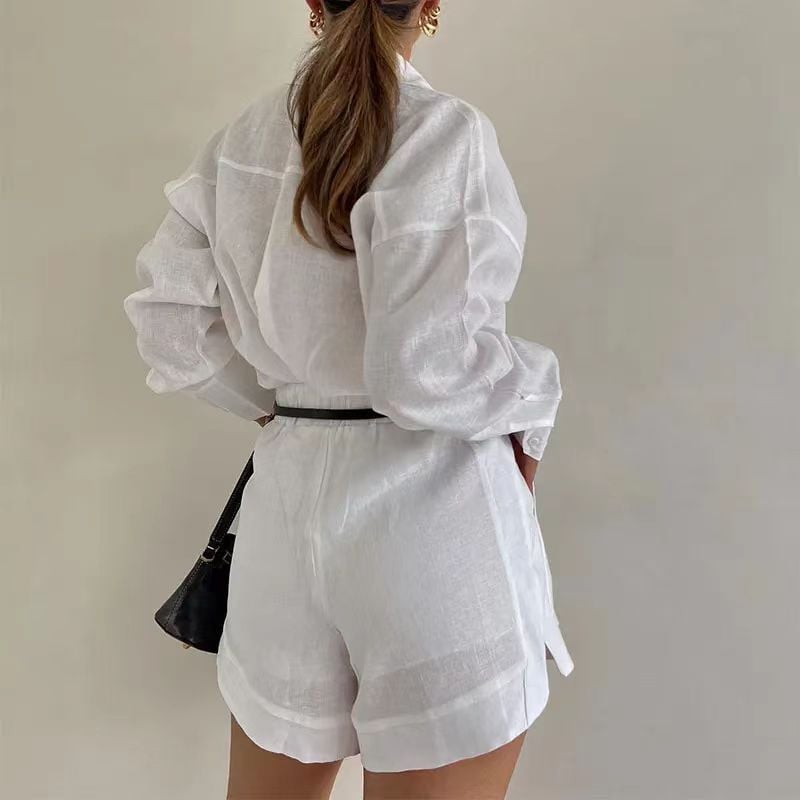 ZephyraFlow™ Linen Set — Breeze Through Summer in Effortless Cool Confidence