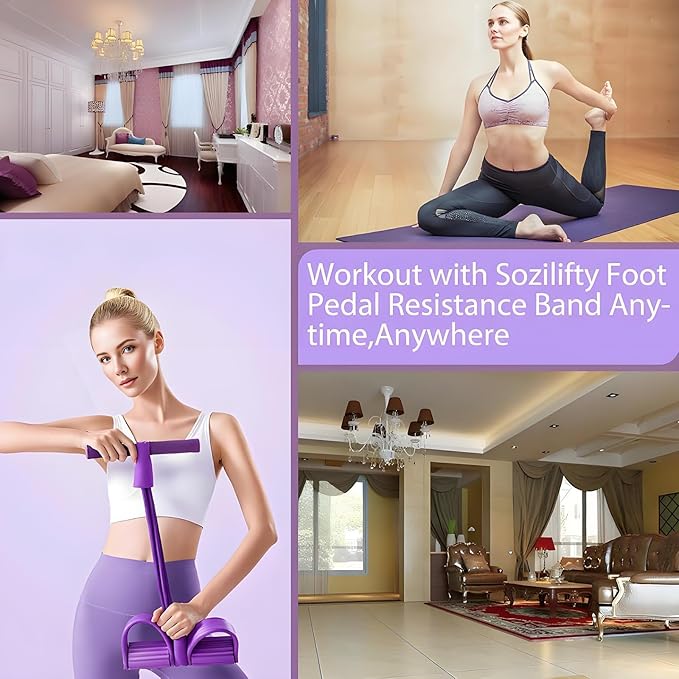 Fitness Resistance Band | Comfortable Handles and Foot Straps | Portable | CoreFlex