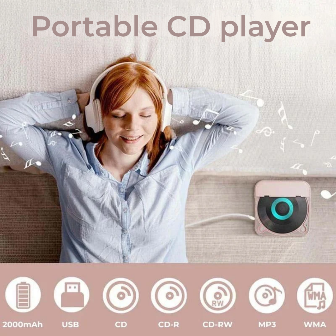 VivaPulse™ Portable CD Player — Unleash Your Music’s Pure Passion Everywhere You Go