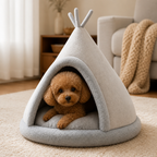DogBedHouse Washable & Breathable Plush Pet Teepee (Multiple Sizes)