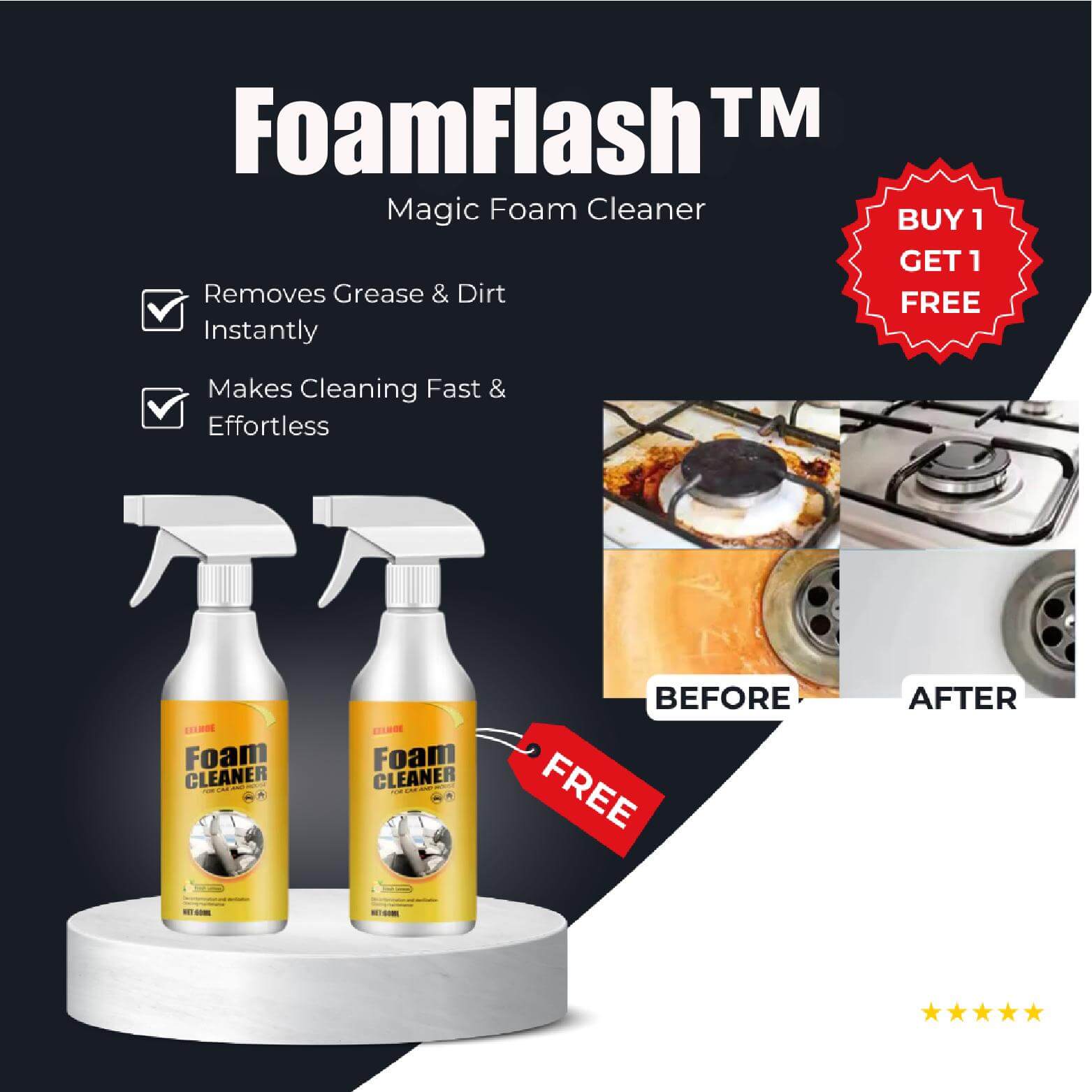 TurboFoam™ — Effortless Power That Makes Grease Vanish Instantly