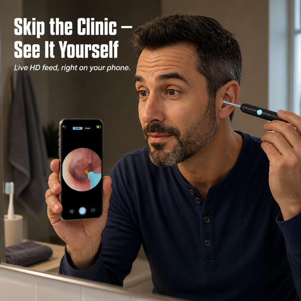 SonicSight™ — See Hidden Ear Wax Clearly and Clean with Confidence Every Time