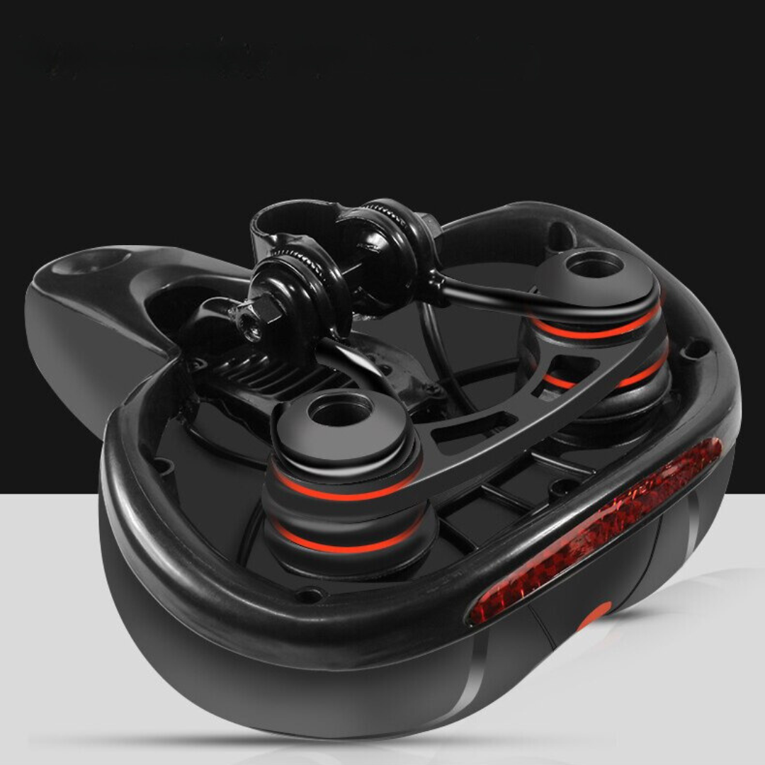 Bicycle Saddle | Dual Suspension & Memory Foam | Ventilation Groove | Veloflex