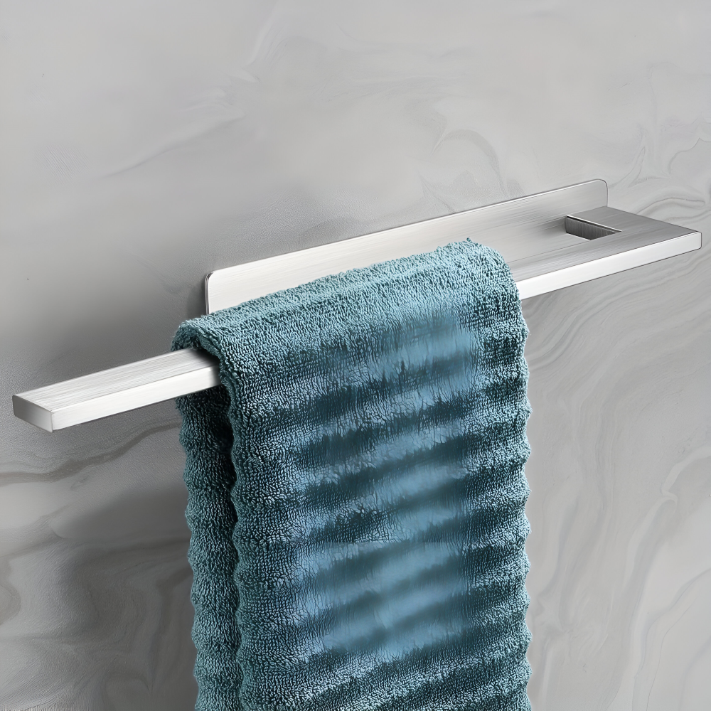 Towel Holder | Wall-Mounted Self-Adhesive | Moisture-Resistant Stainless Steel | BathLine