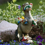 Garden Decor | Resin Dinosaur Figurine | Weather-Resistant | RexTerra