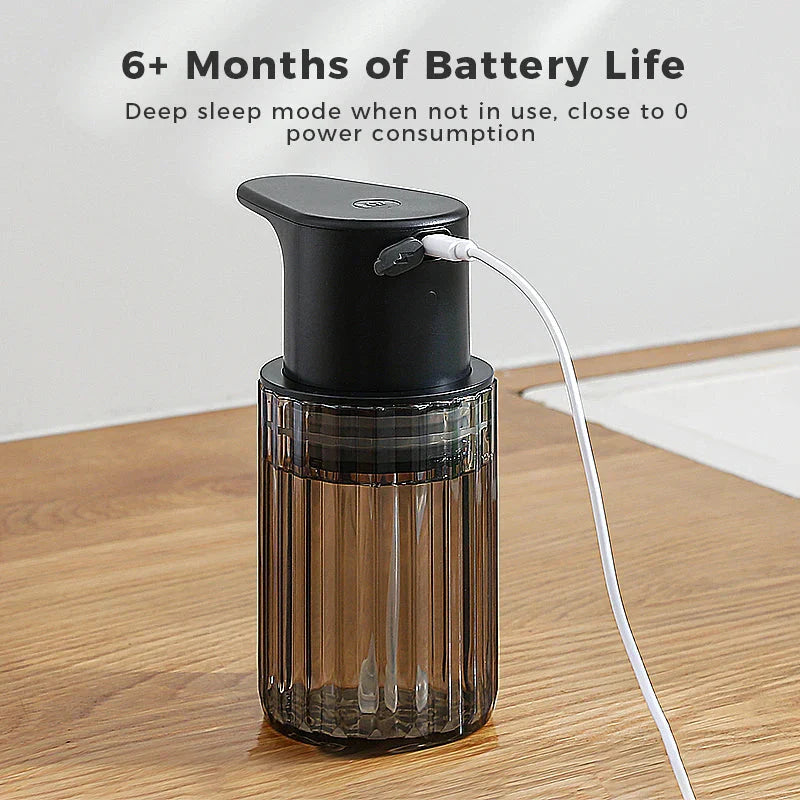 Automatic Soap Dispenser | Touch-Free Sensor Delivery | Rechargeable and Refillable | HygiaFlow