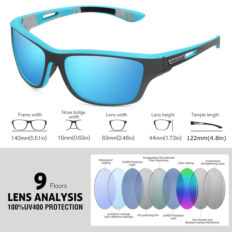Polarized Sports Sunglasses | TAC Lens with 7 Layers | Photochromic | Clarvex