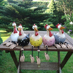 Garden Decoration | Fence Figure Chicken | Weather-Resistant Playful Design | FenceFunky