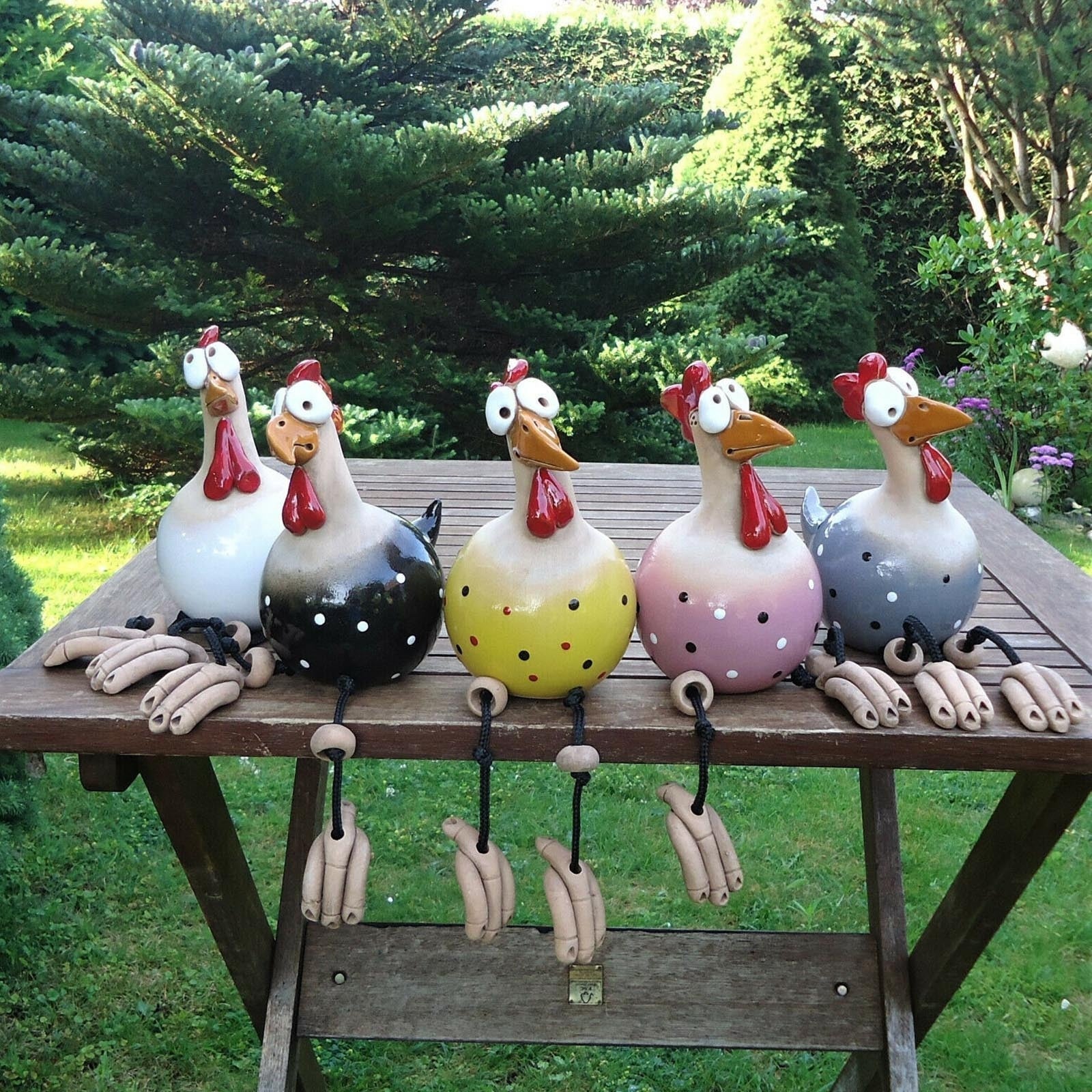 Garden Decoration | Fence Figure Chicken | Weather-Resistant Playful Design | FenceFunky