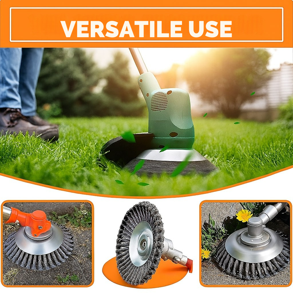 Steel Brush Trimmer Head | Carbon Steel | Fast Mount | Joint Force