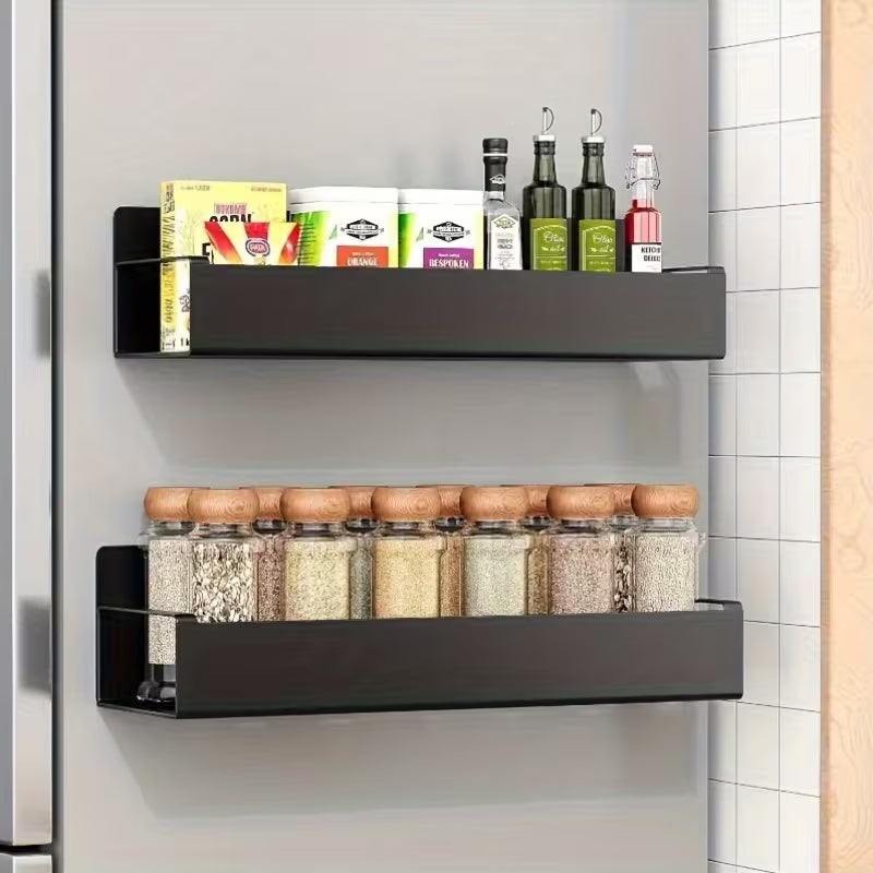 Magnetic Holder | No-Drill Side Shelf | Compact Space Organizer | MagniShelf