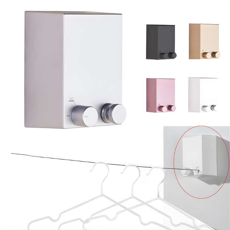 Clothesline | Expandable, Wall-Mount Ready | Nylon Cord | Linero